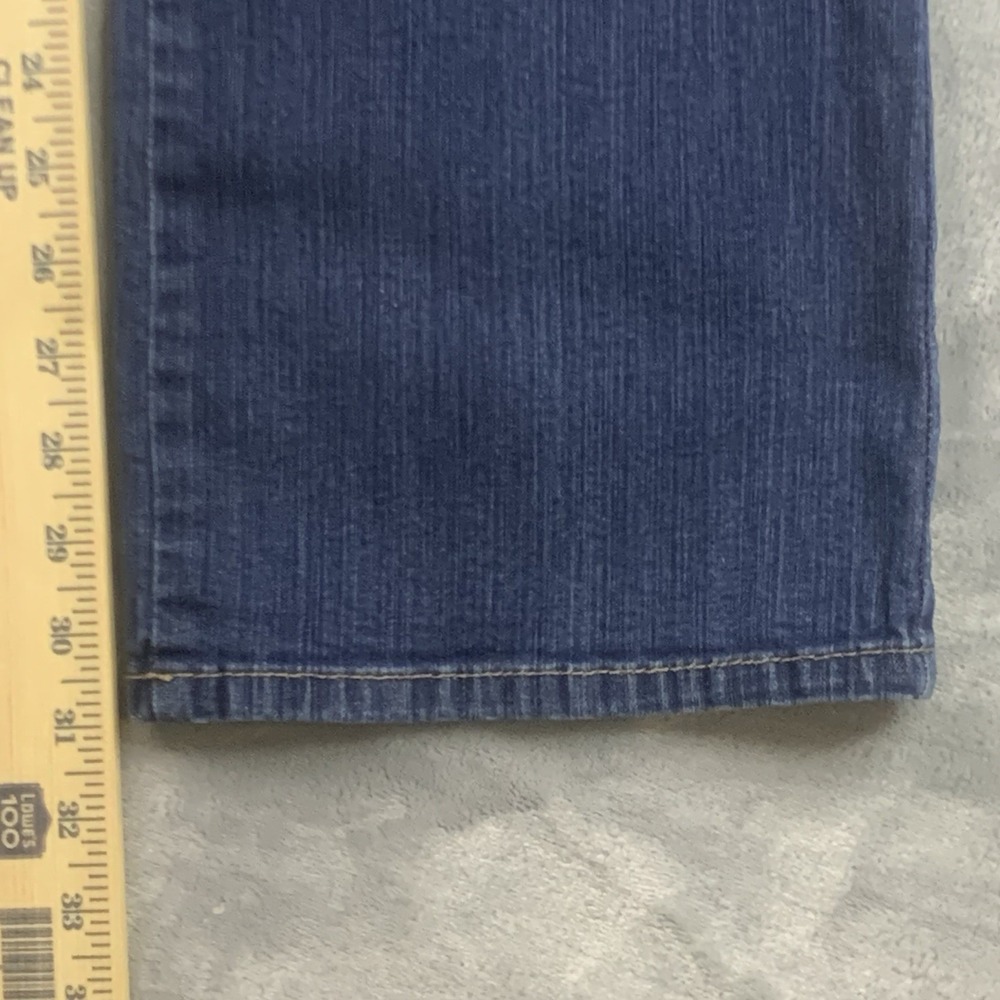 Nine West Vintage America Boho Bootcut Jeans 12/31 Blue Stretch Casual Whiskered - Picture 11 of 14